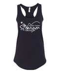Stronger - Ladies Racerback Tank