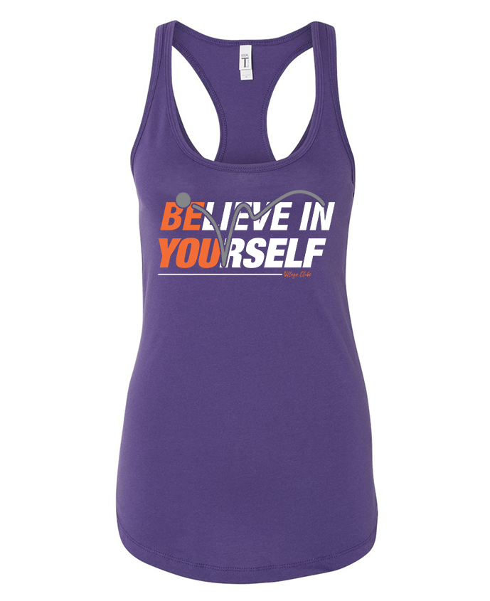 Believe - Ladies Racerback Tank