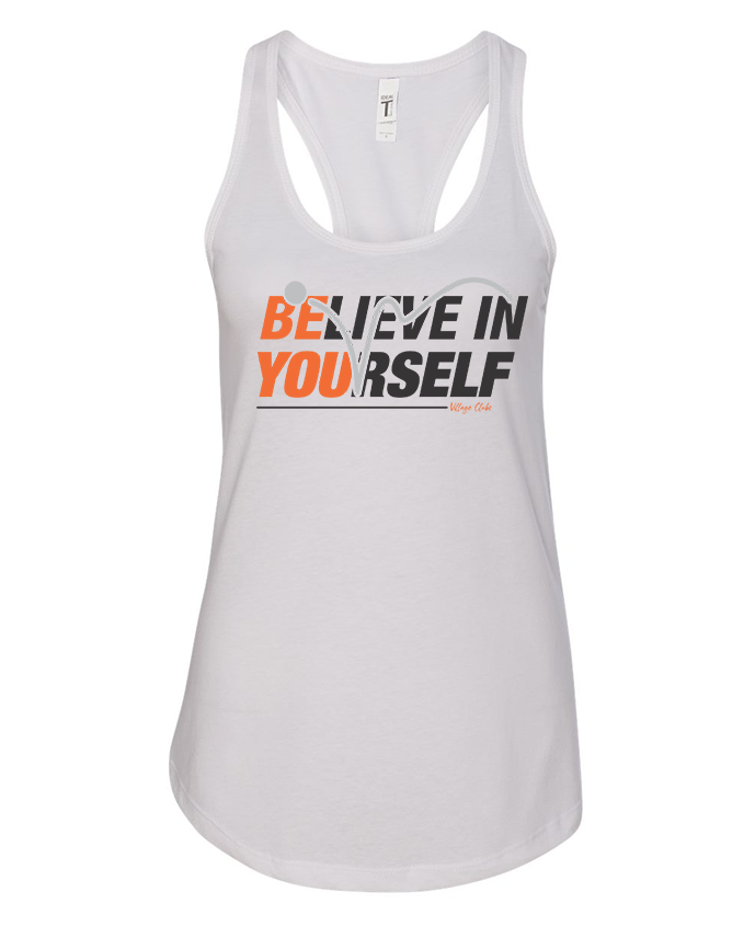Believe - Ladies Racerback Tank