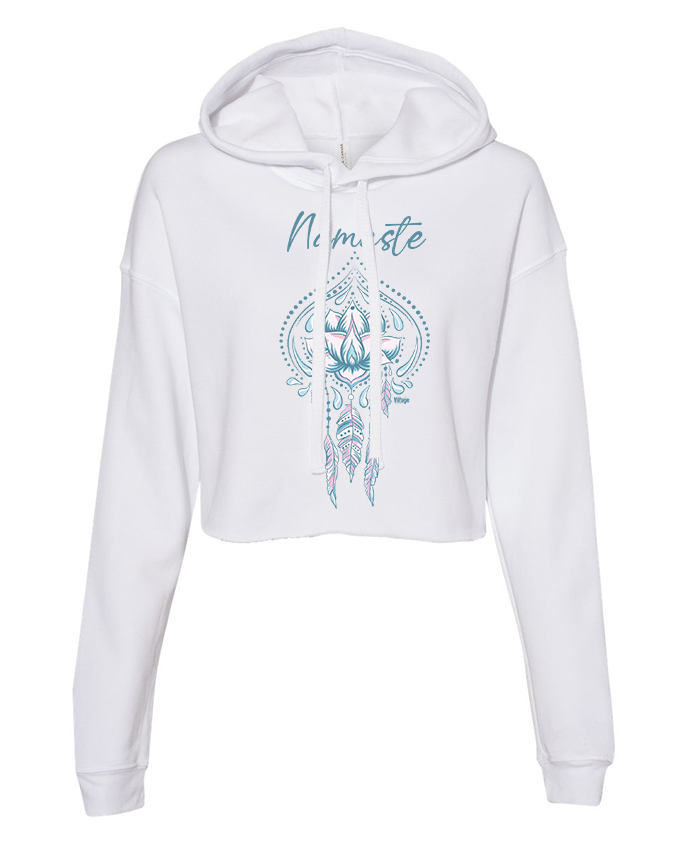 Namaste - Ladies Cropped Hoodie